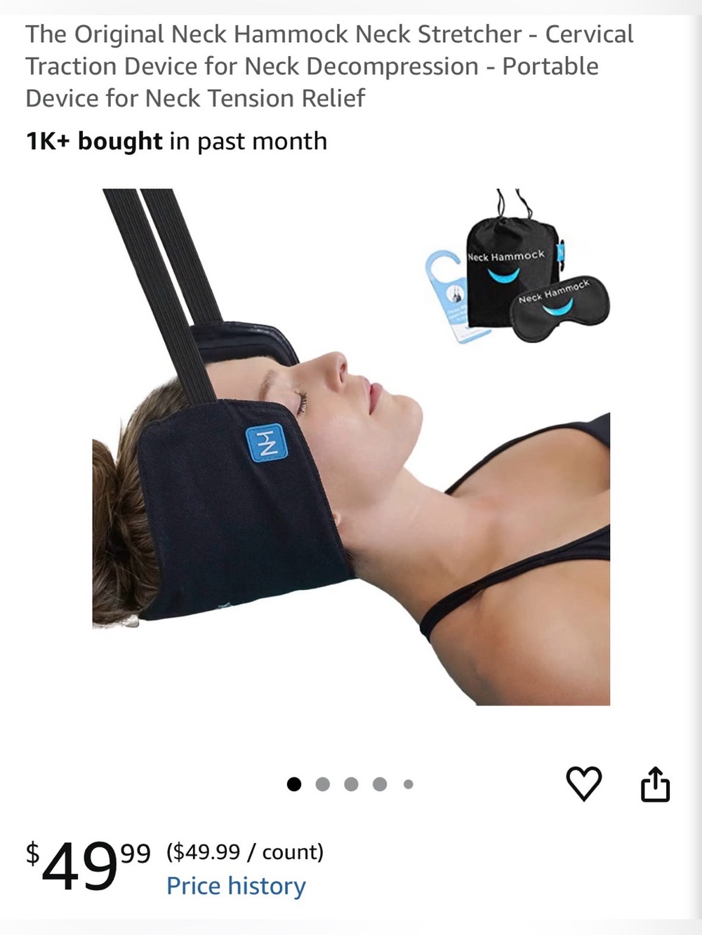 Neck Hammock Cervical Traction Device and Restcloud Bundle